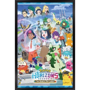 Trends International Pokémon Horizons: Season 2 - Key Art Framed Wall Poster Prints - 1 of 4