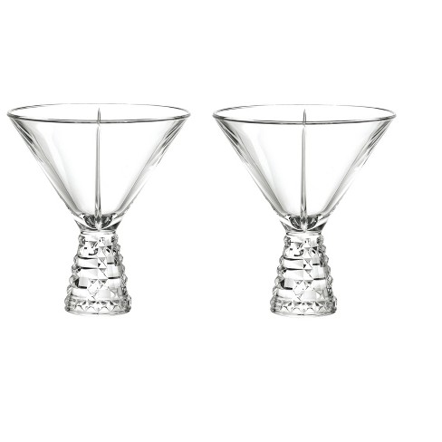 Berkware Set of 2 Luxurious and Elegant Coupe Cocktail Glass - Smoke