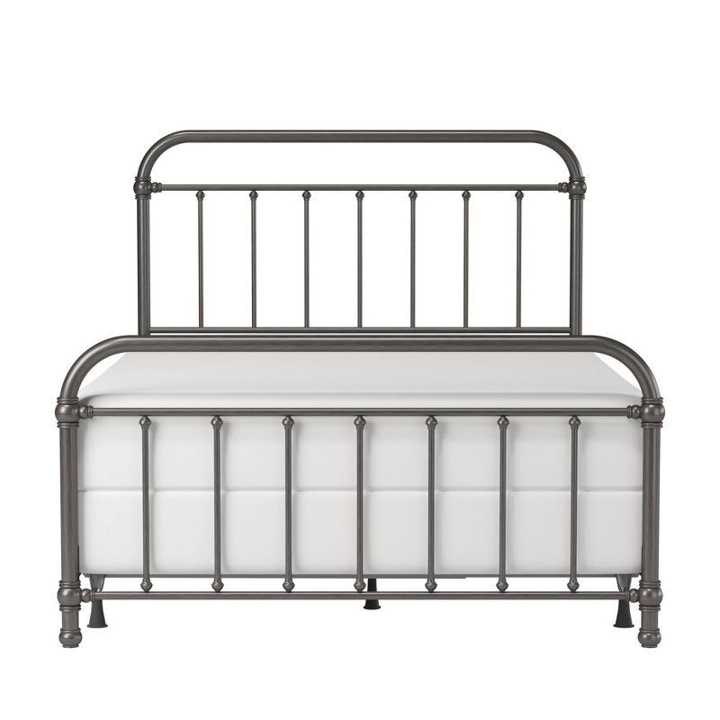 Queen Kirkland Metal Bed Aged Pewter - Hillsdale Furniture, 5 of 14