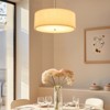 YIYIBYUS 4-Light Modern Pendant Light with White PVC Shade and Adjustable Height - 3 of 4