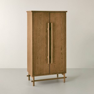 Large Aged Oak Cupboard - Hearth & Hand™ with Magnolia - 1 of 4