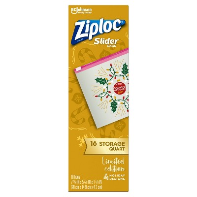 Ziploc Slider Storage Quart Bags : Target