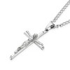 West Coast Jewelry Men's Polished Crucifix Cross Stainless Steel Necklace - 4 of 4
