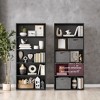 5/6/Tier Bookshelf, Open Bookcase with Adjustable Storage Shelves, Floor Standing Storage Display Shelf, Wood, for Bedroom, Office, Living Room - 4 of 4