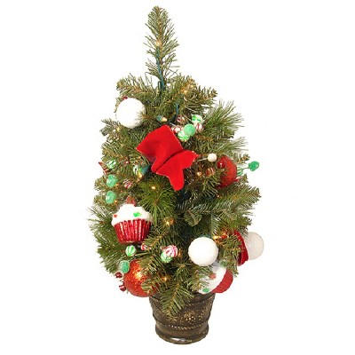 Allstate 2' Prelit Artificial Christmas Tree Candy Fantasy - Clear Lights