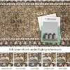 Washable Area Rug, Vintage Faux Wool Floor Cover with Non-Slip Backing, Non-Shedding Thin Foldable Carpet for Living Room Bedroom Kitchen - 4 of 4