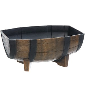 The Lakeside Collection Planter Half Barrel with Legs - 1 of 3