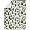 Sweet Jojo Designs Gender Neutral Unisex Baby Crib Bedding Set - Woodland Pine Tree Green and White 4pc - 3 of 4
