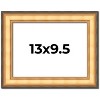 PosterPalooza | Photo Size Traditional Gold Picture Frame - UV Acrylic, Foam Board Backing, Hanging Hardware - 2 of 4