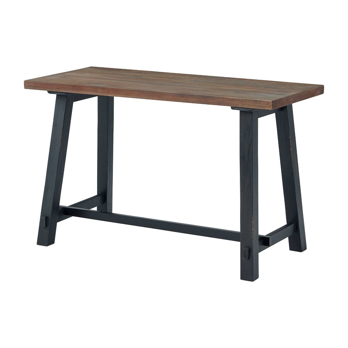 48" Adam Solid Wood Desk Rustic Natural - Alaterre Furniture: Stained Finish, No Storage, Home Office - thumbnail 3