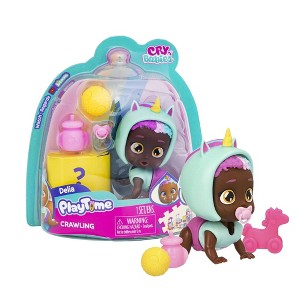 Cry Babies PlayTime Day Care Crawling Delia Figures - 5+ Surprises, Accessories, Great Gift for Kids Ages 4+ - 1 of 4