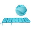 ARTPLAN Outdoor Chasie Lounge Tufted Thick Cushion with Ties,Replacement Wicker Chair Cushion for Paito Fruniture,72x22x4inches - 4 of 4