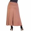 Plus Comfortable Fit Elastic Waist Maxi Skirt - 24seven Comfort Apparel™ - 3 of 4