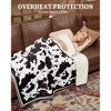 Coucheta Heated Throw, Cow Print, Fast Heating LCD Controller, 6 Heat Levels, 4-Hr Auto Shut Off, ETL Certified, Machine Washable, Multi sizes&colors - 4 of 4
