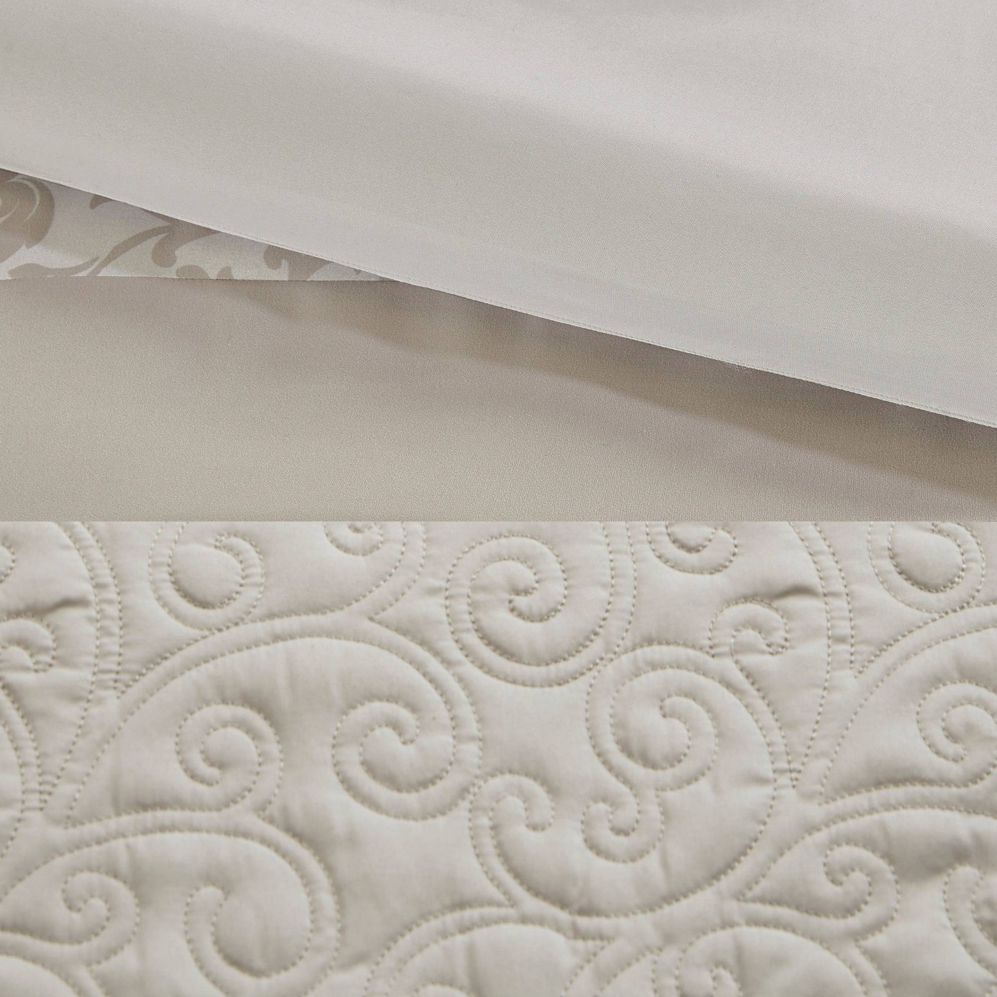 Комплект с одеялом 510 Design 8pc Queen Casey Embroidered Comforter Set Neutral — фото 7