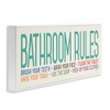 Stupell Industries Bathroom Rules with Teal Text, 30" x 13" - 3 of 4