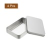 Unique Bargains Metal Portable Storage Tin Box Container 4 Pcs - 3 of 4