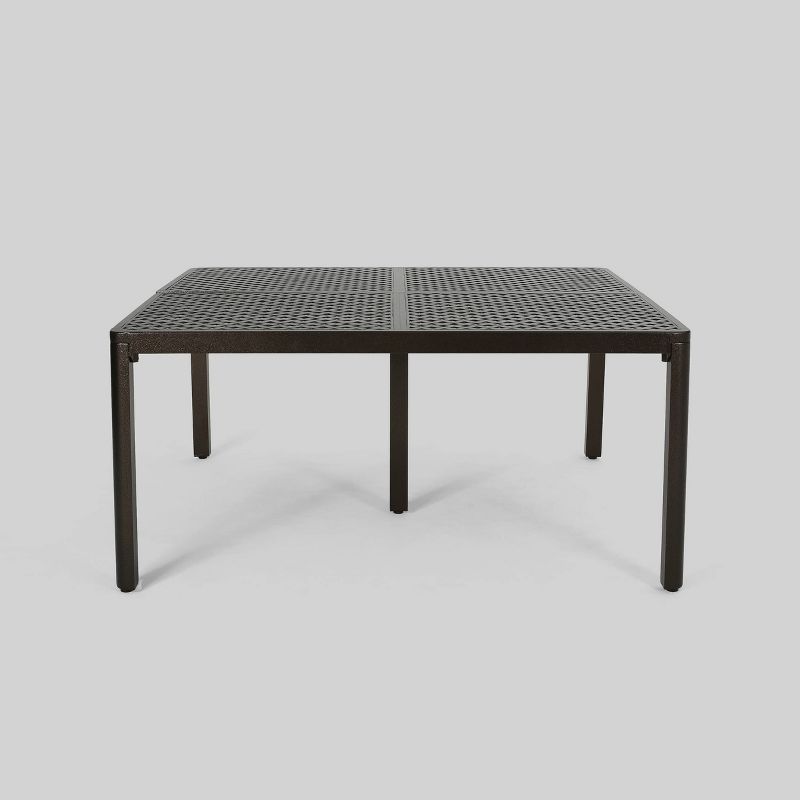 Tahoe Square Aluminum Modern Woven Accents Dining Table - Christopher Knight Home
, 5 of 6