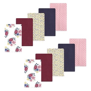 Luvable Friends Hudson Baby Flannel Burp Cloths 10pk Set - 1 of 2