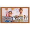 PosterPalooza | Panoramic Slim Profile Brown Picture Frame - UV Acrylic, Foam Board Backing, Hanging Hardware - 2 of 4