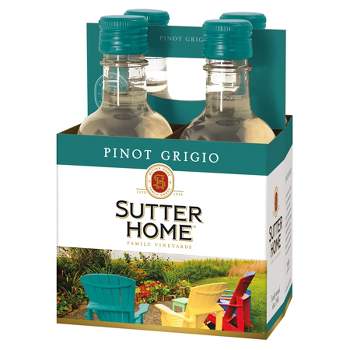 Sutter Home Pinot Grigio White Wine - 4pk/187ml Bottles
