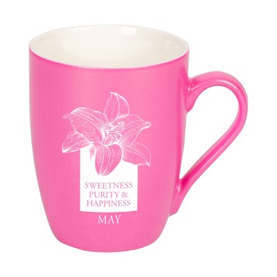 Elanze Designs Sweetness Purity And Happiness Princess Pink 10 ounce New Bone China Coffee Cup Mug