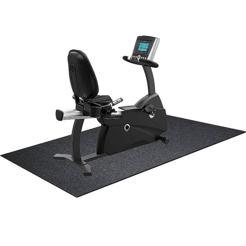 BalanceFrom High Density Home Gym Treadmill Exercise Bike Equipment Mat, 4 of 5