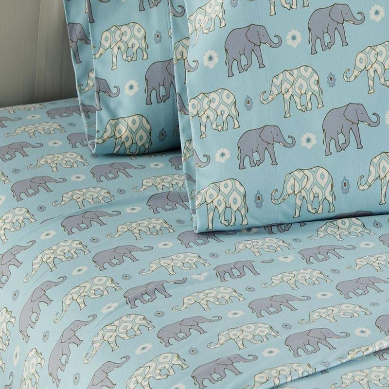 Shavel Micro Flannel Printed Sheet Set - Elephants, 2 of 5
