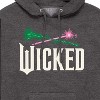 Men's - Wicked - Wand And Broomstick Logo -Mens Long Sleeve Fleece Pullover Hoodie Graphic Fleece Pullover Hoodie - 2 of 4