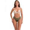 INSPIRE CHIC Women's Lace Mesh See Through Mid Rise Breathable Lightweight Seamless Briefs - 4 of 4