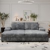 GDFStudio Vaughan Modern Corduroy 2-Seat Oversize Recliner Lounge Sofa with Arm Storage Cabinet - 2 of 4