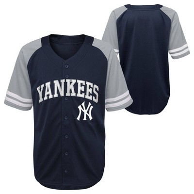 ny yankees button up jersey