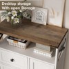 Farmhouse Storage Cabinet with 2 Drawers & Adjustable Shelves - 4 of 4