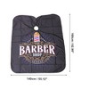 Unique Bargains Print Hair Cut Barber Cape Black White 1 Pc - 4 of 4