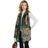 Anna-Kaci Women's Luxury Floral Pattern Satin Scarf Lightweight Silky Wrap Shawl Scarves for Evening Dresses - 2 of 4
