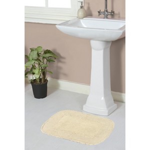 Radiant Collection Cotton Ruffle Pattern Tufted Bath Rug - Home Weavers - 1 of 4