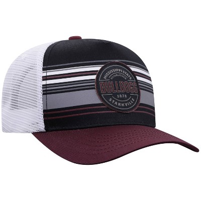 NCAA Mississippi State Bulldogs Men's Vista Black with Hard Mesh Snapback Hat