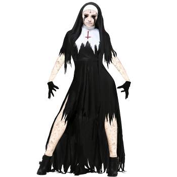 HalloweenCostumes.com Women's Dreadful Nun Costume