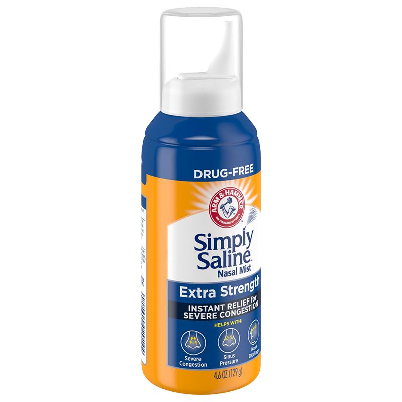 Simply Saline Extra Strength for Severe Congestion Relief Nasal Mist - 4.6oz, 3 of 12