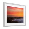 Stupell Industries Orange Sunset over Shoreline Framed Print Under Glass - 2 of 4