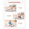 Baby Play Gym Mat Tummy Time Activity Mat with 5 Sensory Toys 39.1" x 32.7" - 2 of 4