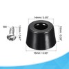 Unique Bargains Round Non-Slip Chair Leg Pads with Stainless Steel Washer and Screws - 2 of 4
