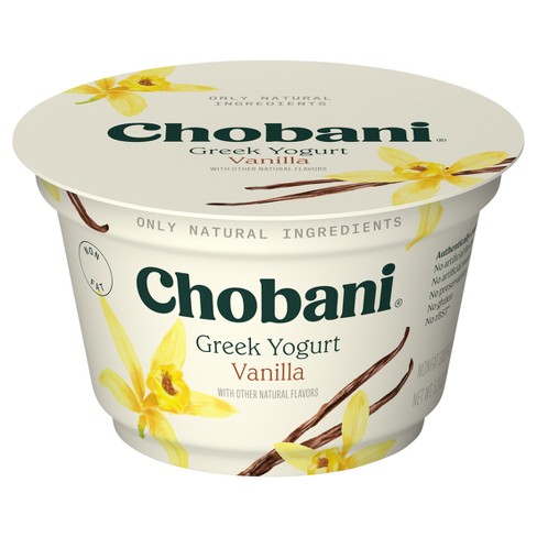 Chobani vanilla store yogurt