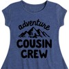 Girls' - Instant Message - Adventure Cousin Crew Fit & Flair Cap Sleeve Graphic Dress - 2 of 4