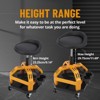 coucheta Adjustable Rolling Garage Stool - 360° Swivel & 300 Lbs Capacity Chair On Wheels,Mechanics Chair with Durable Casters, for Garage, Shop - 4 of 4