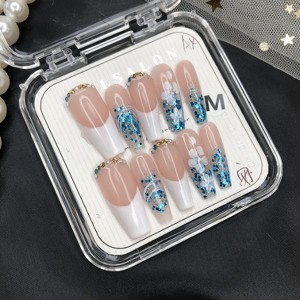 Vynxaria Blue Instant Glamour with Our Wearable Nails Size S - 1 of 4