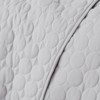 FIONECA Luxury Round Quilted Silky Soft Reversible Microfiber Quilt Set White - 3 of 4