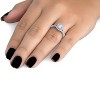 Pompeii3 1ct Cushion Halo Diamond Engagement Ring 14K White Gold - 4 of 4