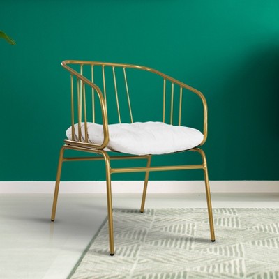 Iron Single Chair Golden - Nuu Garden