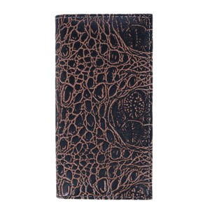 CTM Men's Alligator Print Roper Wallet and Checkbook Holder - 1 of 4